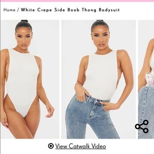 PRETTY LITTLE THING white bodysuit